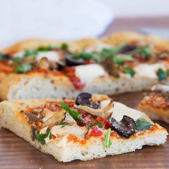 Focaccia Bread Pizza Flatbread