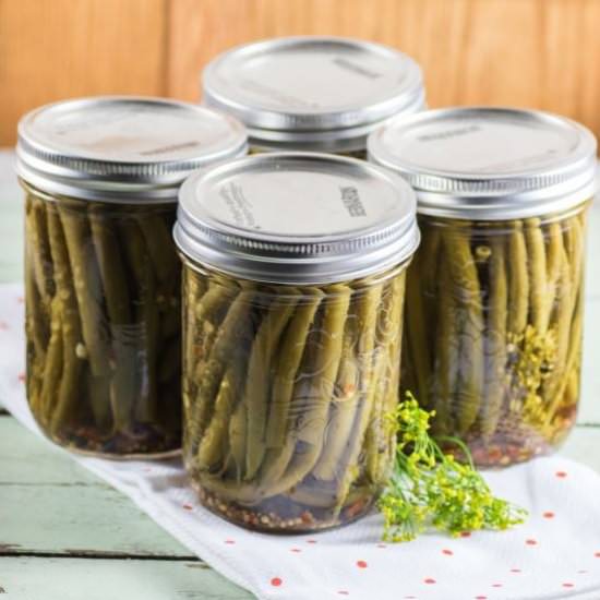 SPICY PICKLED GREEN BEANS