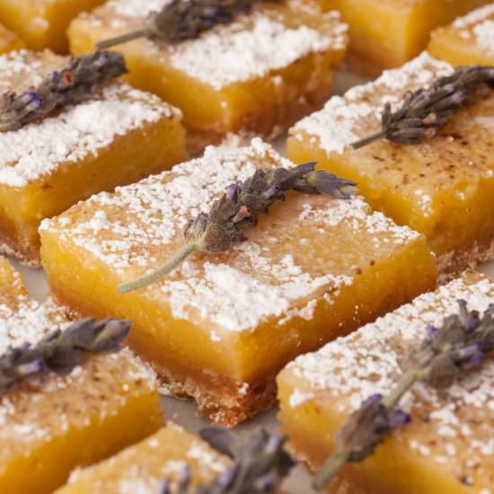 Sunshine Lavender Lemon Bars