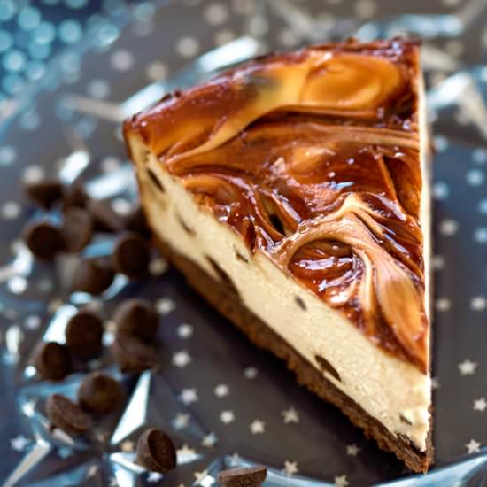 Marbled Chocolate Chip Cheesecake