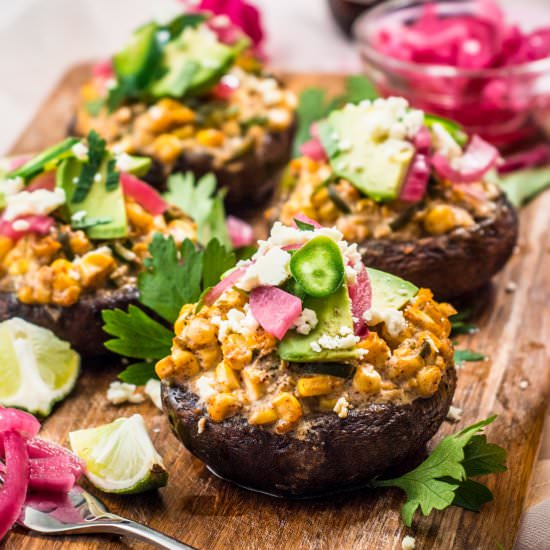 Street Corn Stuffed Portobellos