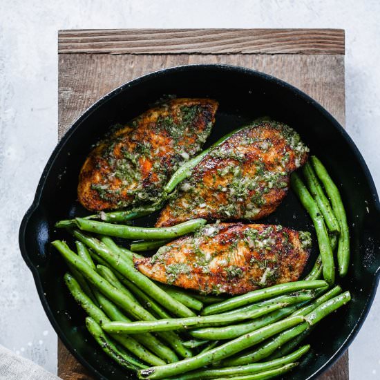 Chimichurri Chicken Green Beans