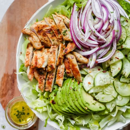Grilled Chicken Avocado Salad