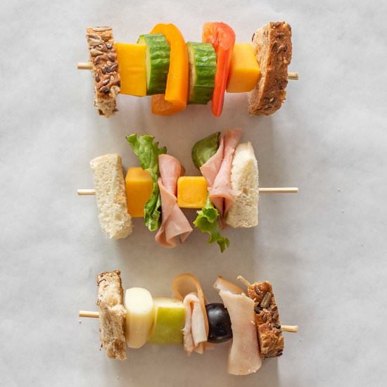 Sandwich-on-a-Stick Lunch Box Ideas