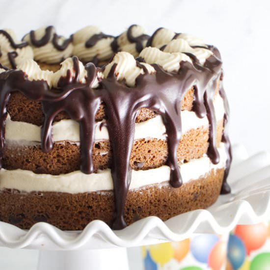 chocolate chip cookie cake