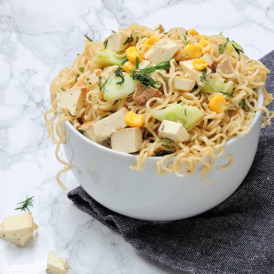 Pasta Salad with Garlic and Dill