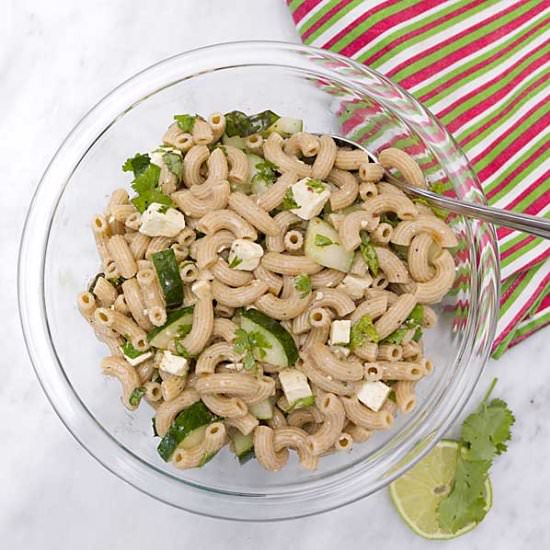 Lemon Cucumber Pasta Salad
