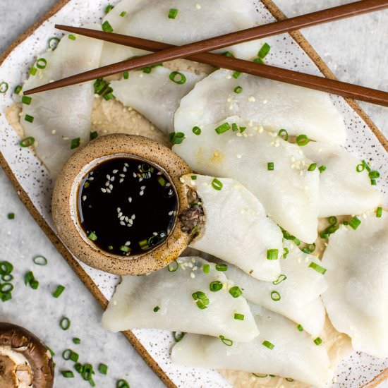 Creamy Mushroom Dumplings