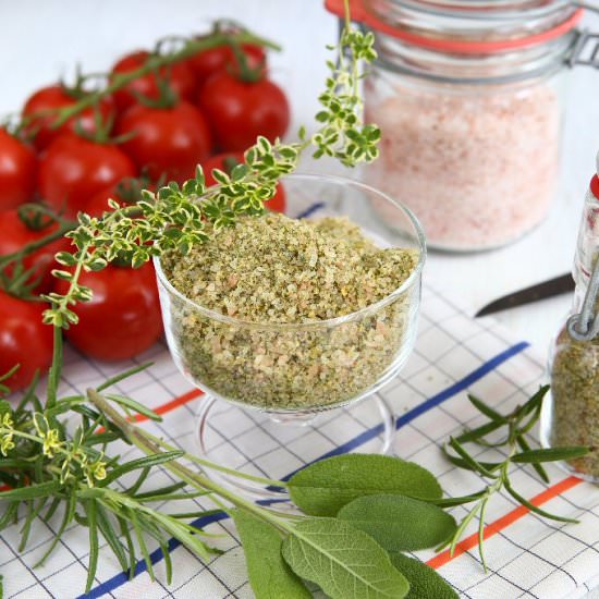 Homemade Harvest Herb Salt