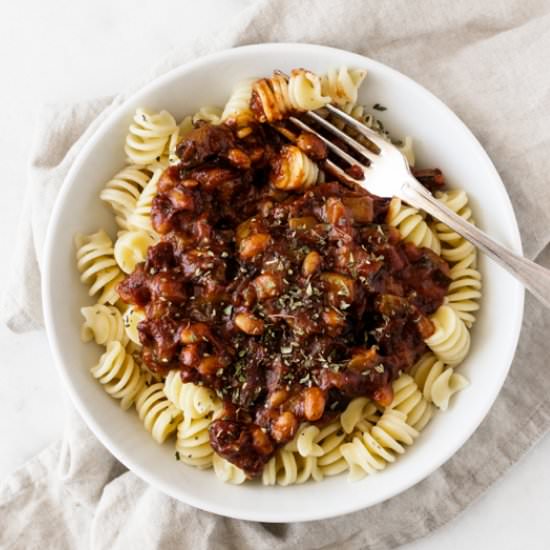 White Bean & Summer Vegetable Pasta