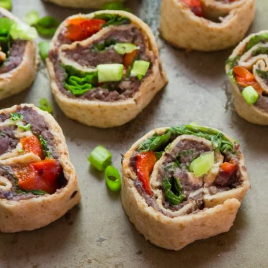 Black Bean Pinwheels
