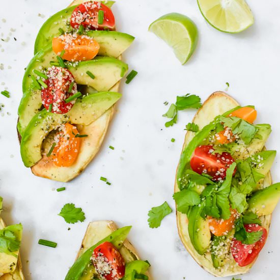 Loaded Avocado Sweet Potato Toast
