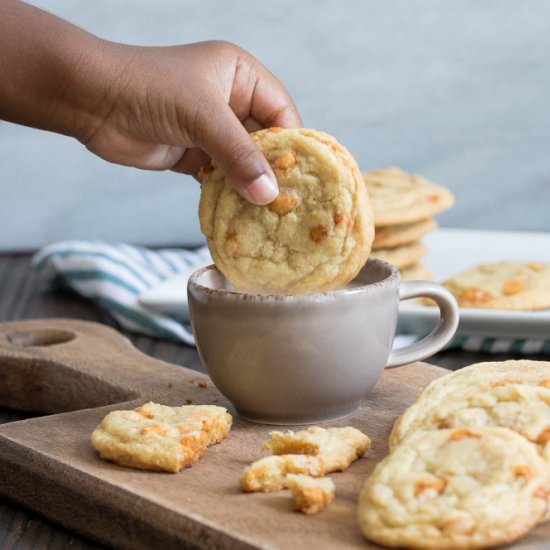 Crinkled Butterscotch Cookies
