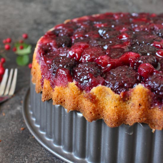 Blackberry Upside Down Cake