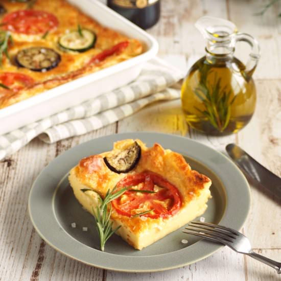 Focaccia Style Veggie Pancake