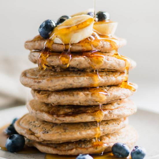 Vegan Chia Seed Pancakes