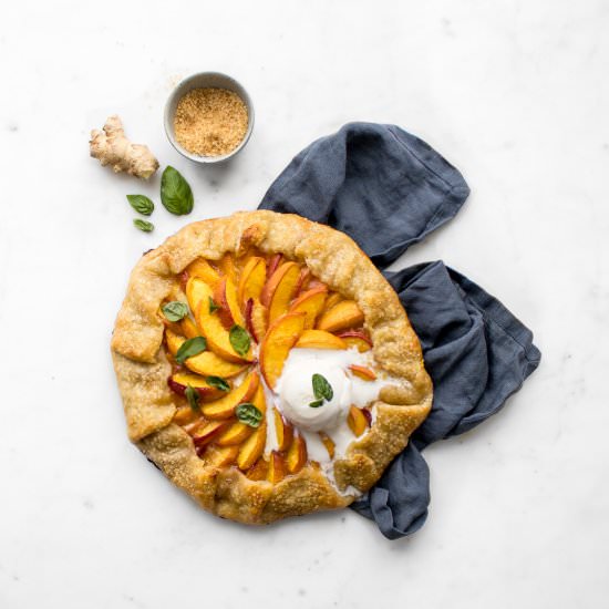 Rustic Peach Galette