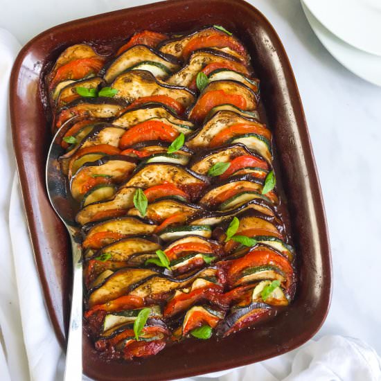 Rainbow Baked Ratatouille