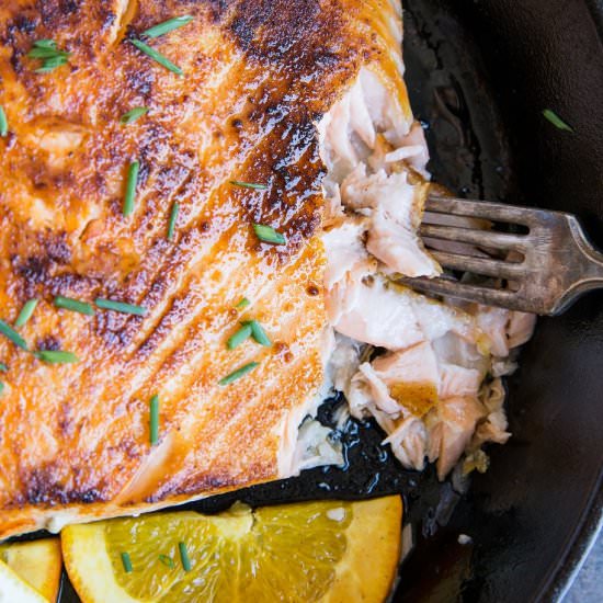 Orange Butter Lemon Salmon