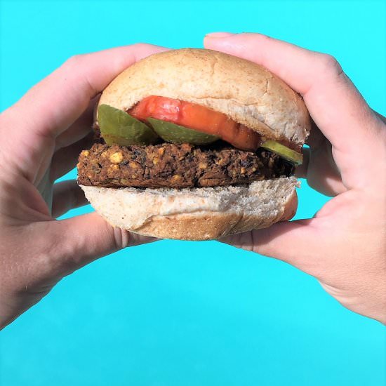 Pumpkin Black Bean Burgers
