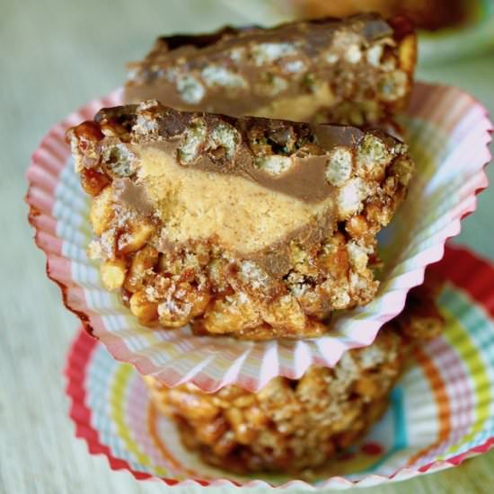Peanut Butter Cup Krispie Treats