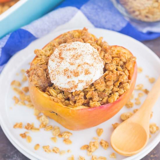 Baked Apples with Granola