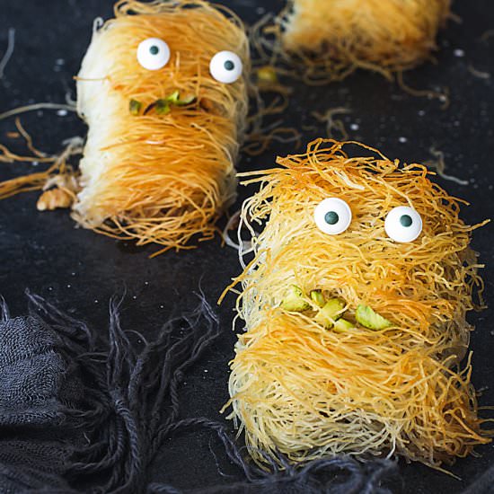 Halloween Nutty Kataifi Monsters
