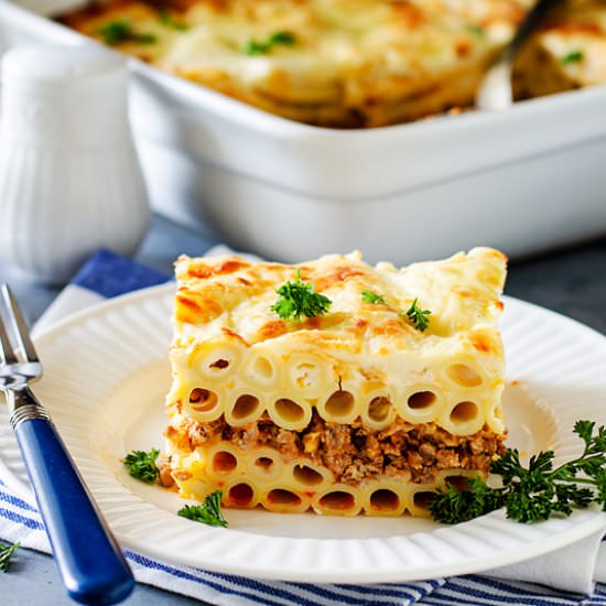 Greek Pastitsio Pasta Casserole