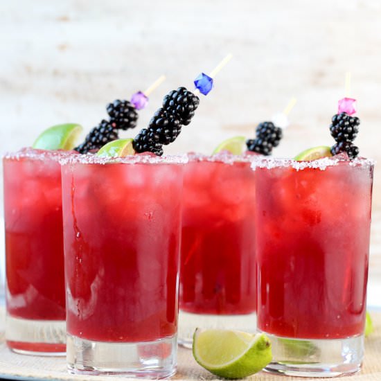 Easy Blackberry Margaritas