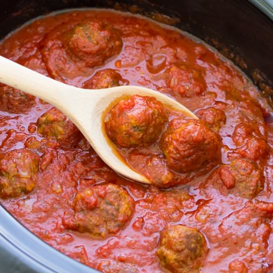 Slow Cooker Italian Meatballs