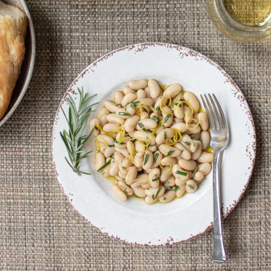 Lemony White Beans