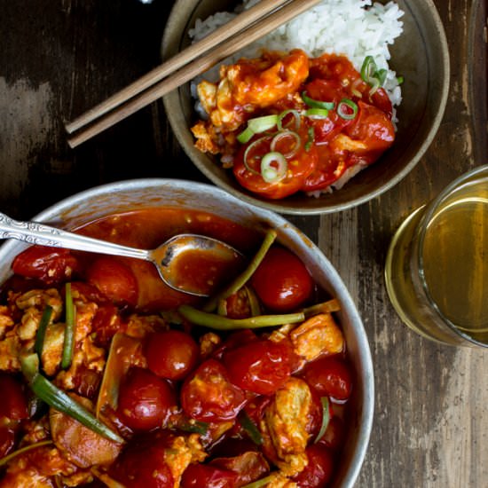 Chinese Tomato & Egg Stir Fry