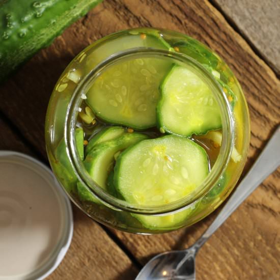 Refrigerator Bread & Butter Pickles