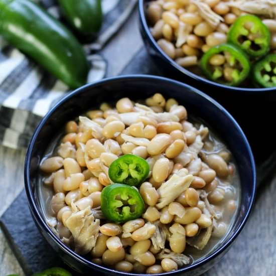White chicken chili