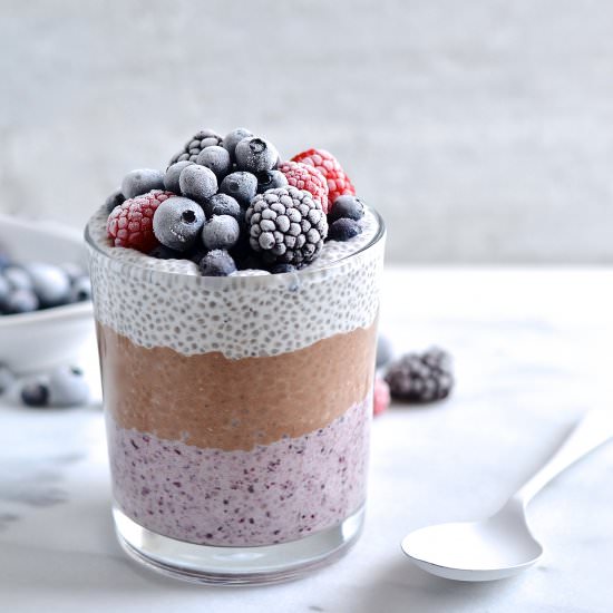 Chia pudding pots