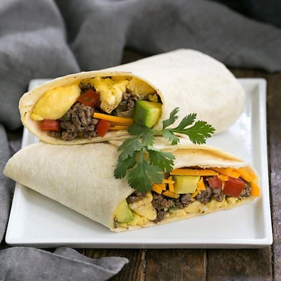 Tex-Mex Breakfast Burritos