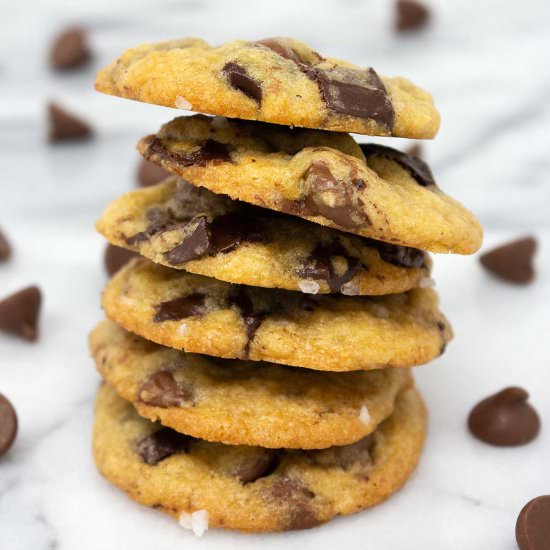 Salted Chocolate Chip Cookies