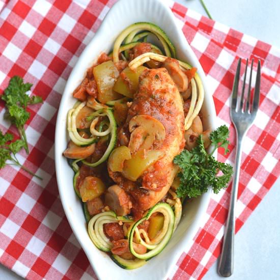 Crockpot Chicken Cacciatore