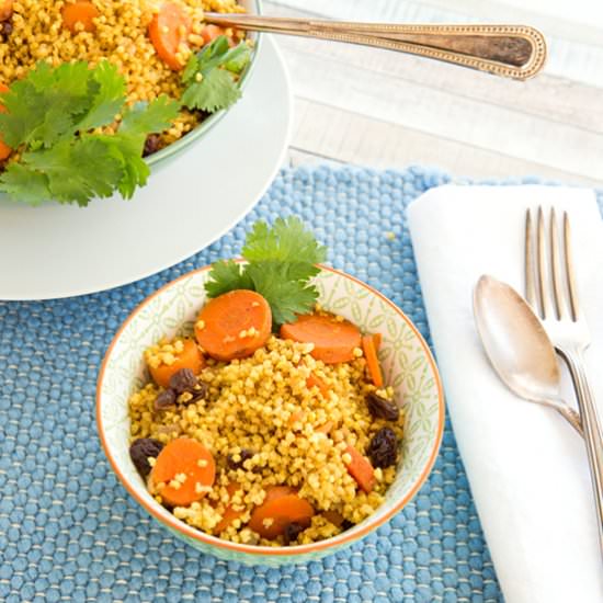 Moroccan Millet Pilaf