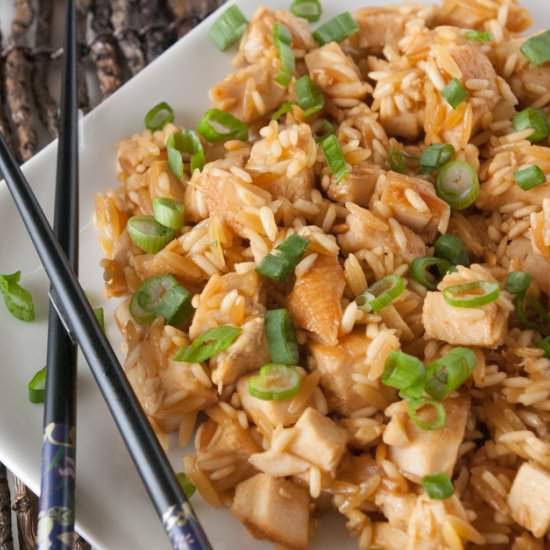 Honey Sriracha Chicken and Rice
