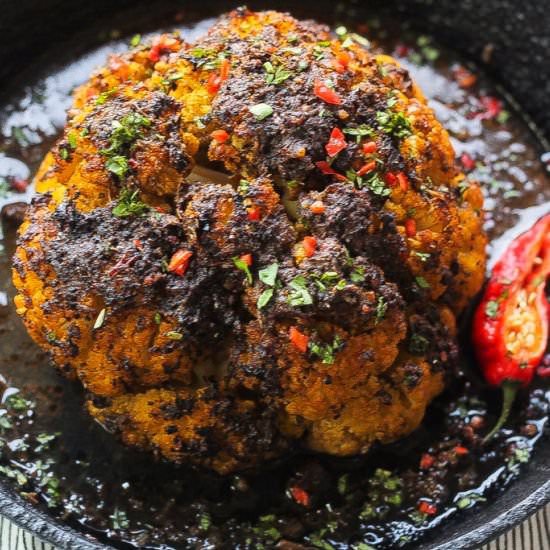 Whole Roasted Cauliflower