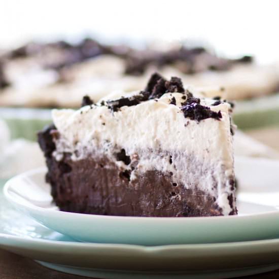 No Bake Oreo Chocolate Cream Pie