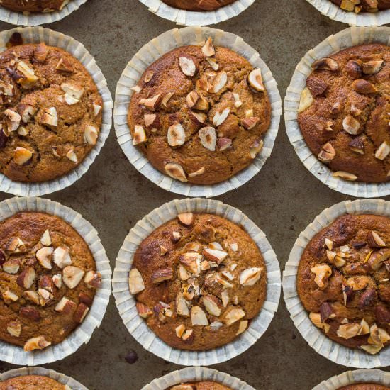 Vegan Banana Nut Muffins