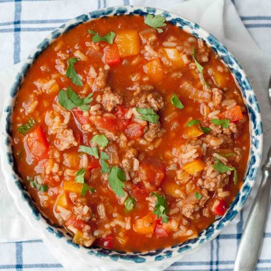 Stuffed Pepper Soup