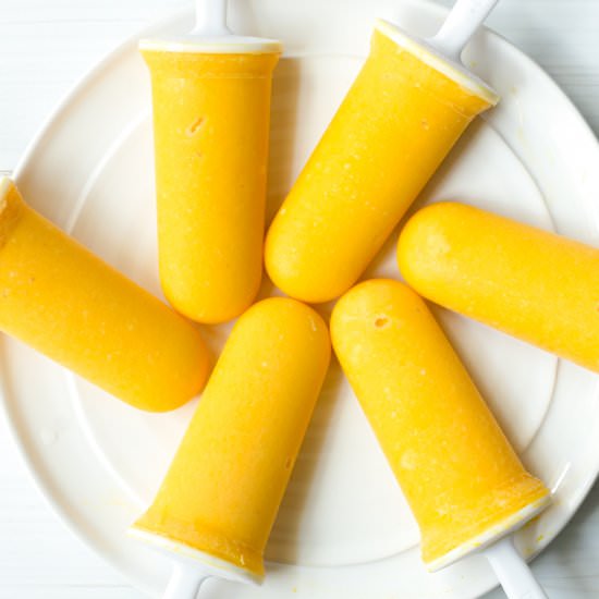 Mango Pineapple Popsicles