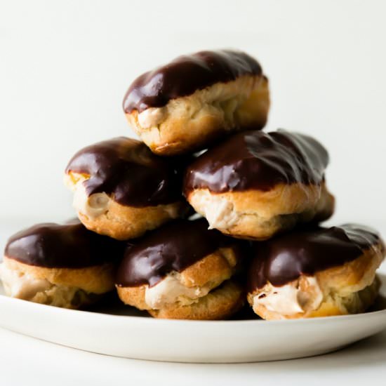 Eclairs with Peanut Butter Mousse