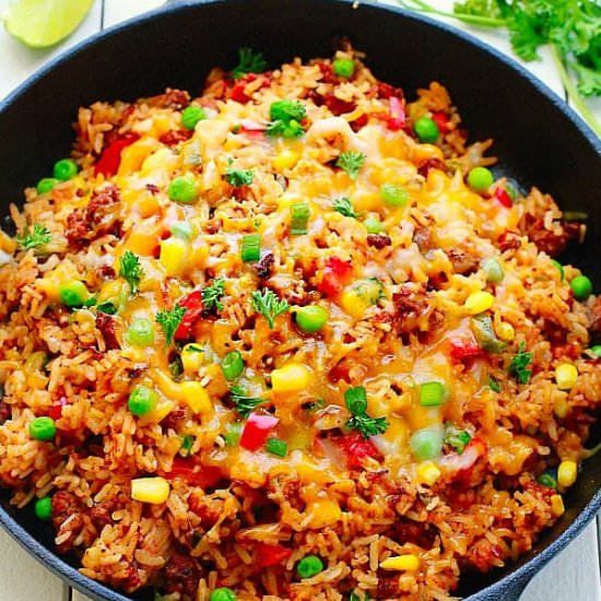 One Pan Mexican Rice Skillet