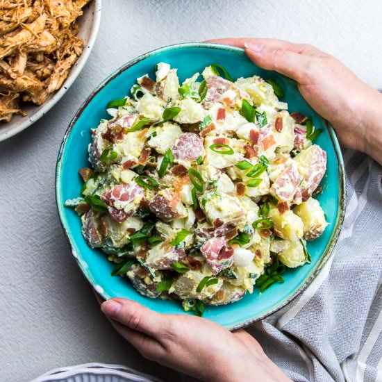 Creamy Potato Salad with Bacon