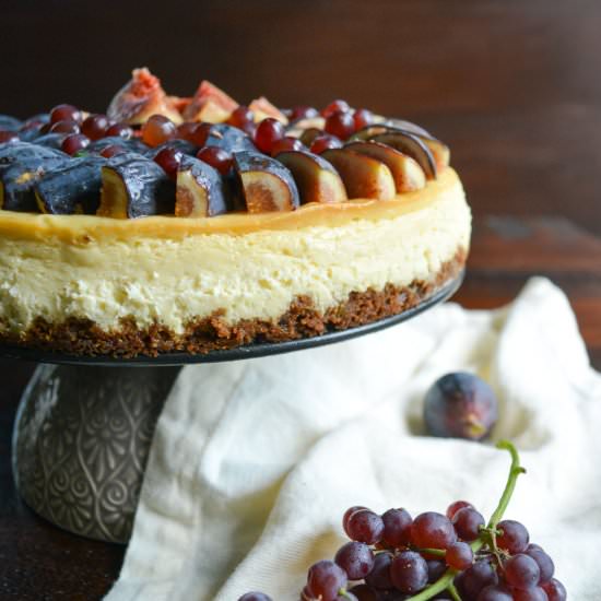 Fig & Gingersnap Cheesecake