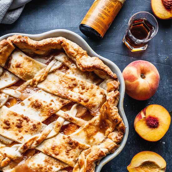 Rum And Bitters Peach Pie